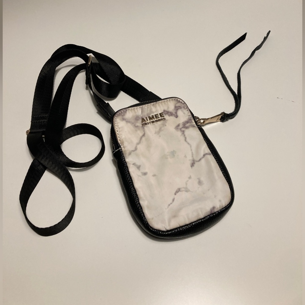 Aimee Kestenberg small crossbody white/marble